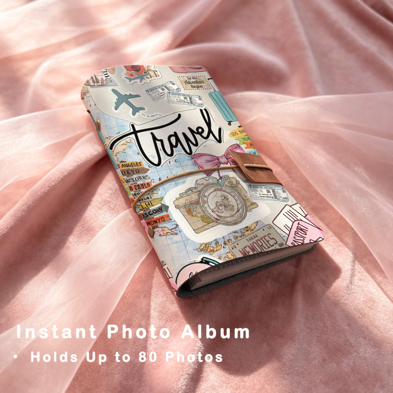 Collectible Vintage Photos - Vintage Travel Map Sticker Photo Album