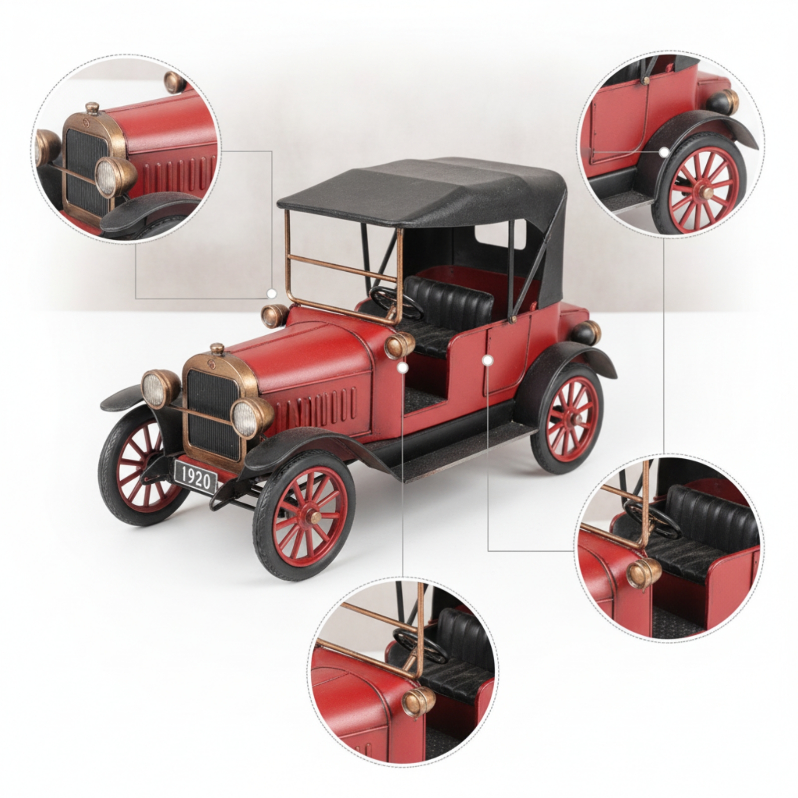 Vintage Toys Collector - Iron Car Model Metal Vintage Car