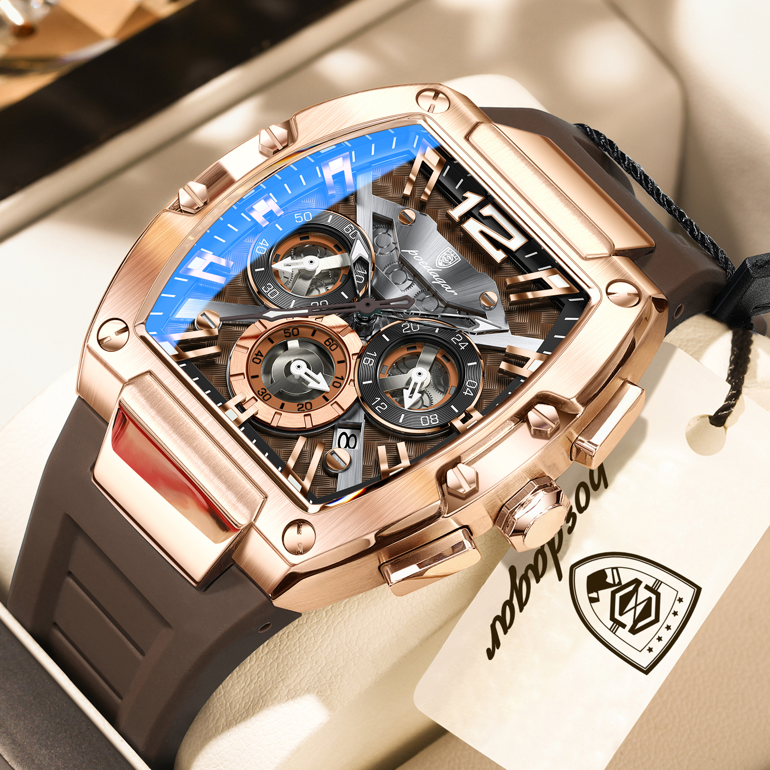 Vintage Collectible Watches - POEDAGAR Fashion Top Quartz Men Watch
