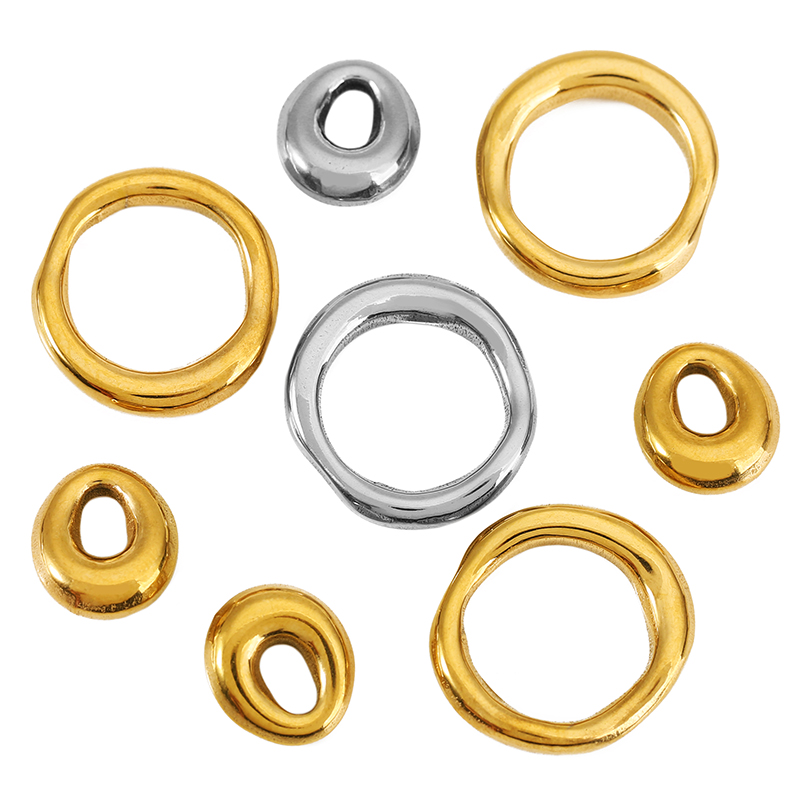 Vintage Collector - 5pcs Stainless Steel Vintage Alien Circle