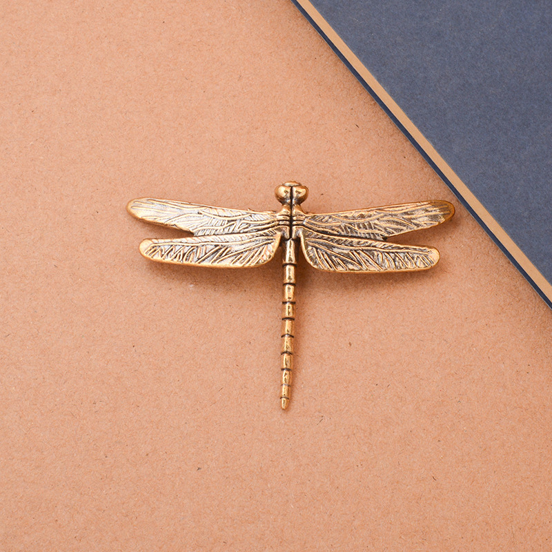 Vintage Collectible And Vintage Dolls - /KQM/Simulation Brass Praying Mantis Ornament Ornaments