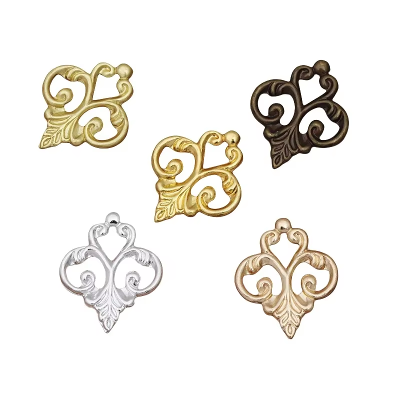 Vintage Collector - BoYuTe 13*15mm Brass European Flower Filigree