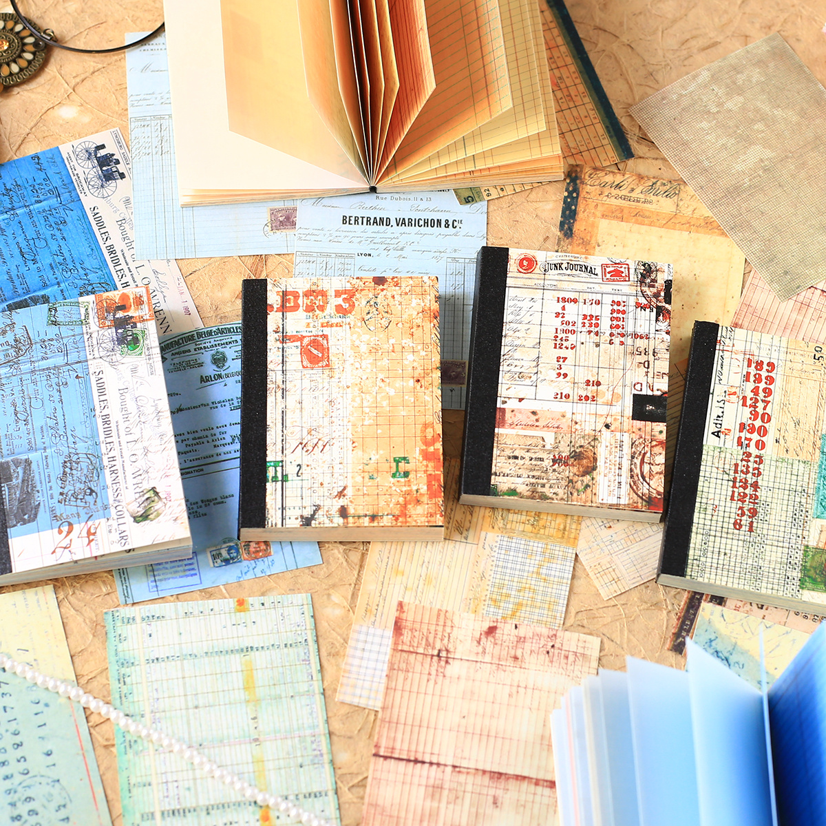 Vintage Collectible Books - Journamm 48sheets Vintage Aesthetic Scrapbook Paper