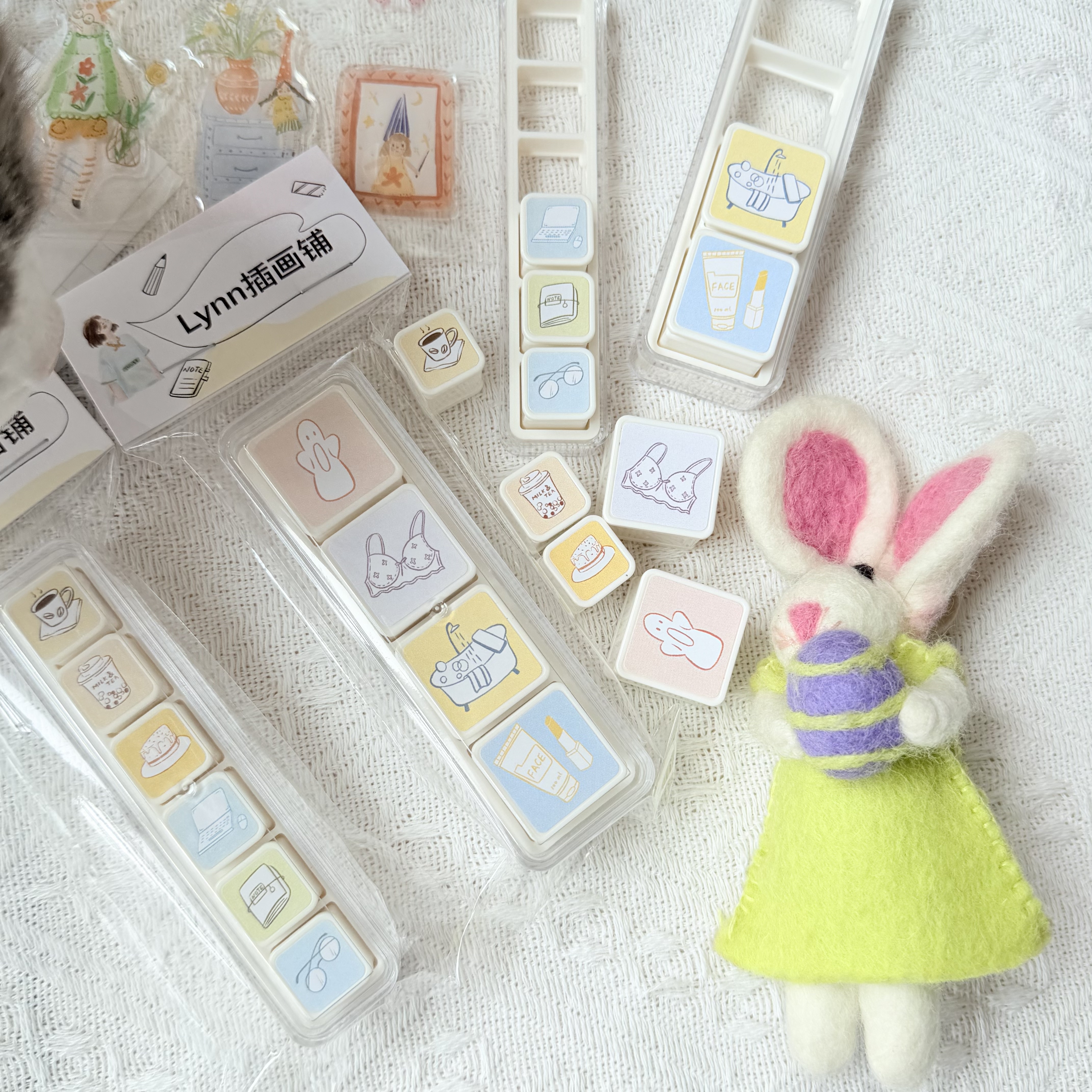 Vintage Collectible Stamps - Lynn Studio Vintage Girls' Daily Life