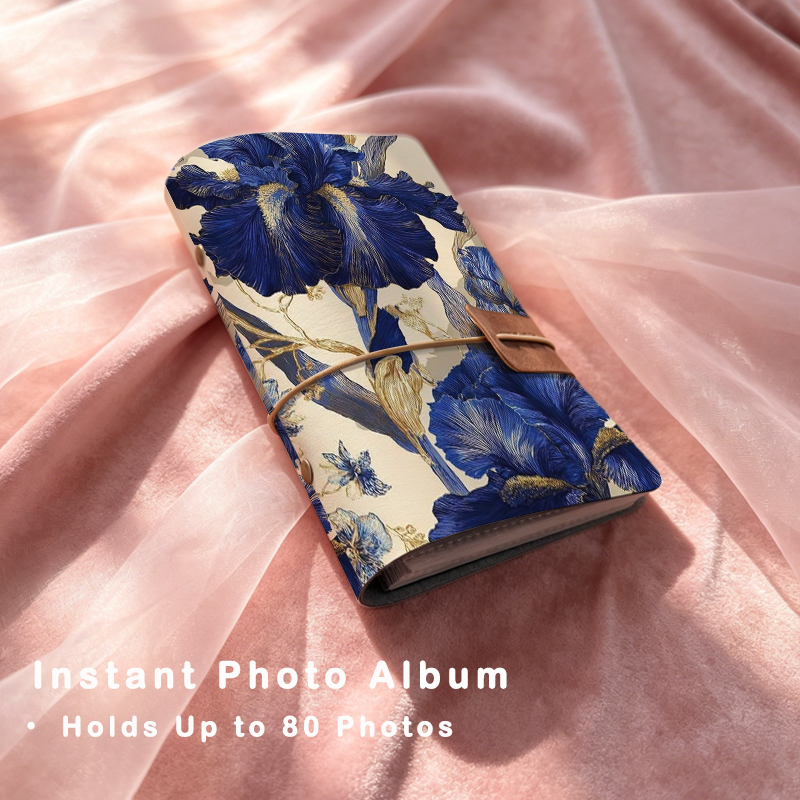 Collectible Vintage Photos - Vintage Blue Iris Flower Photo Album