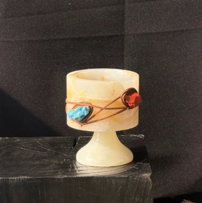 Nordic Amber Jade Candle Holde - Collectible Vintage Matches reseña y precio