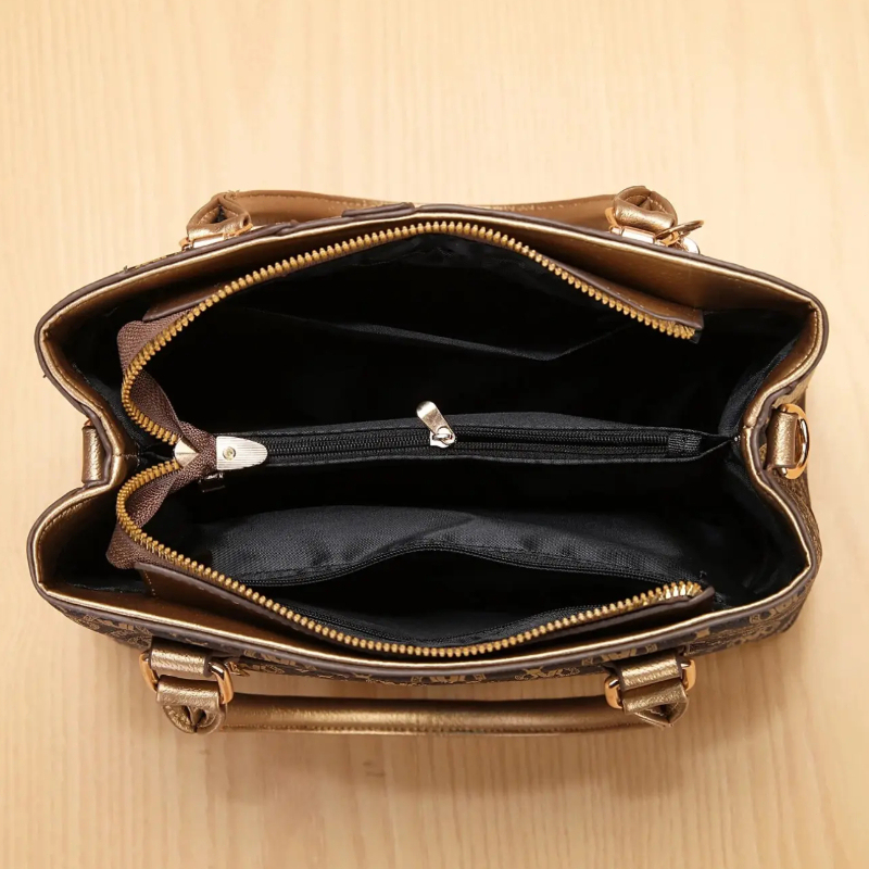Women's Handbag Set with Shoul - Vintage Zipper reseña y precio