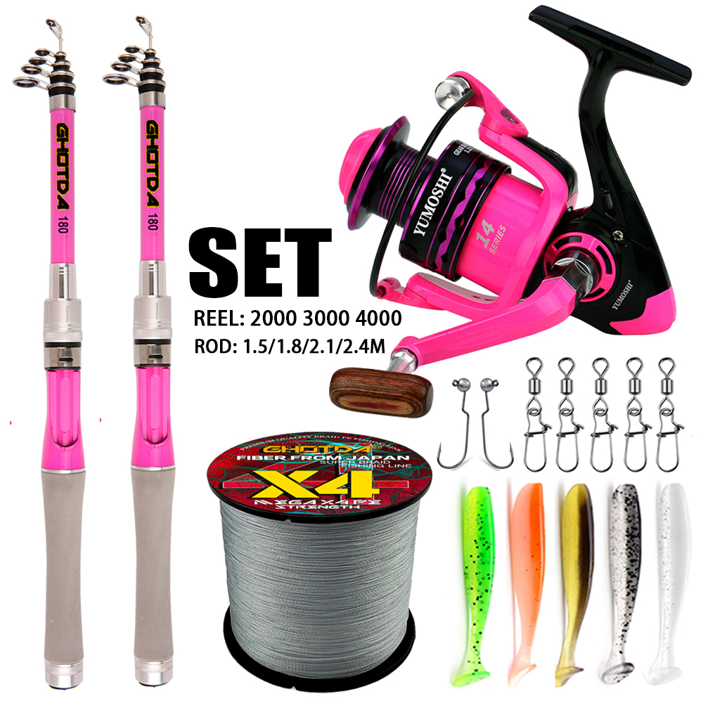 1.5m-2.4m Lure Spinning Fishin - Developing Tank Reel reseña y precio