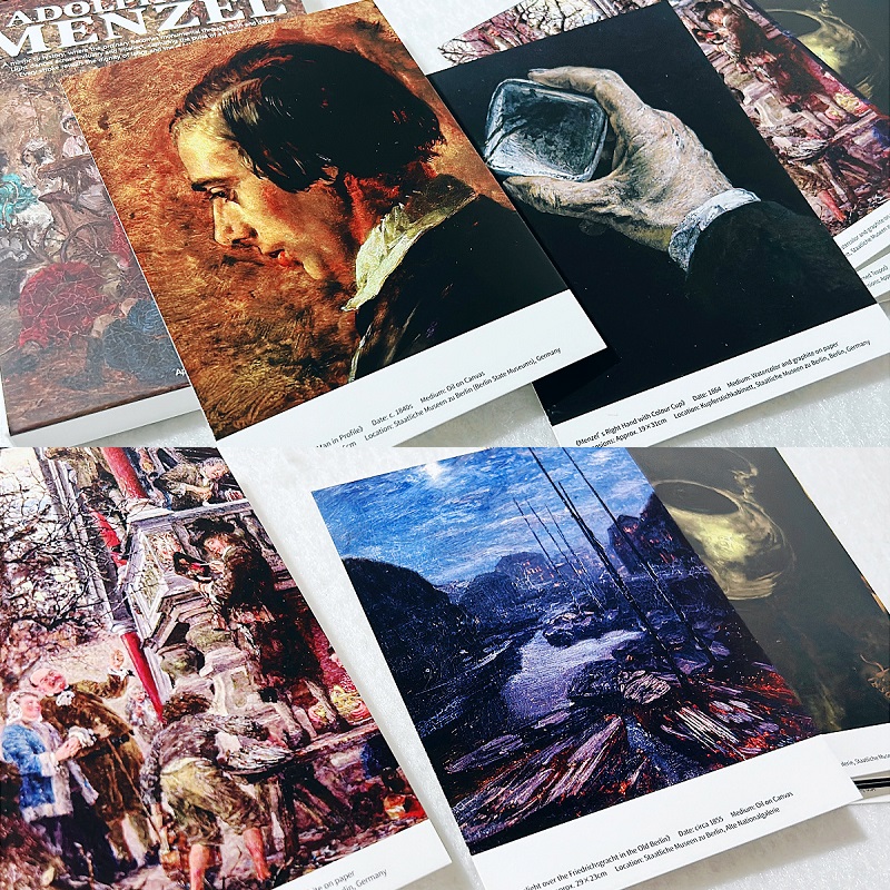 30PCS Adolph Von Menzel Oil Pa - Collectible Vintage Greeting Cards reseña y precio