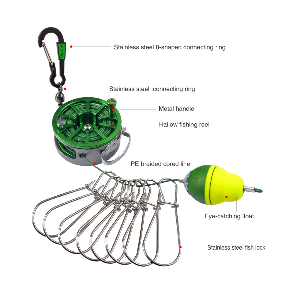 Fishing Lock Buckle Live Fish  - Developing Tank Reel reseña y precio