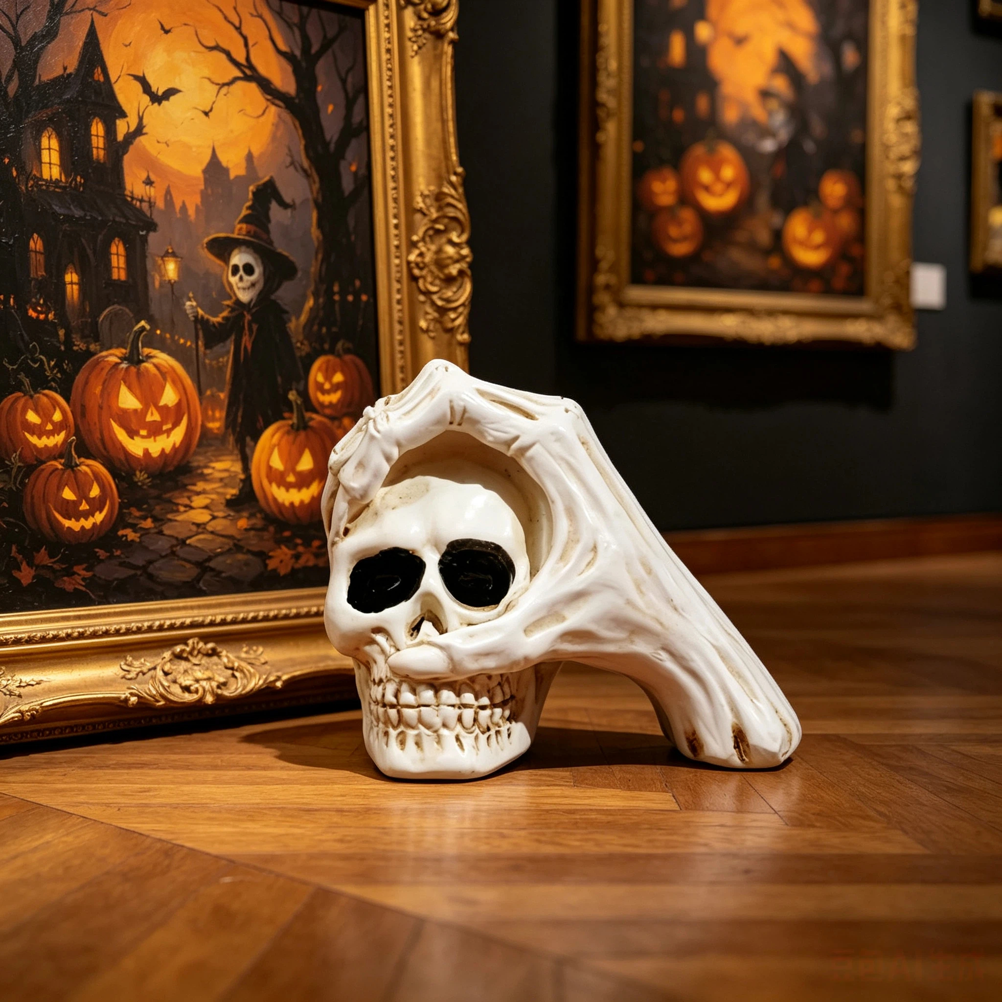 Halloween-Themed Resin Skeleto - Vintage Things Collection reseña y precio