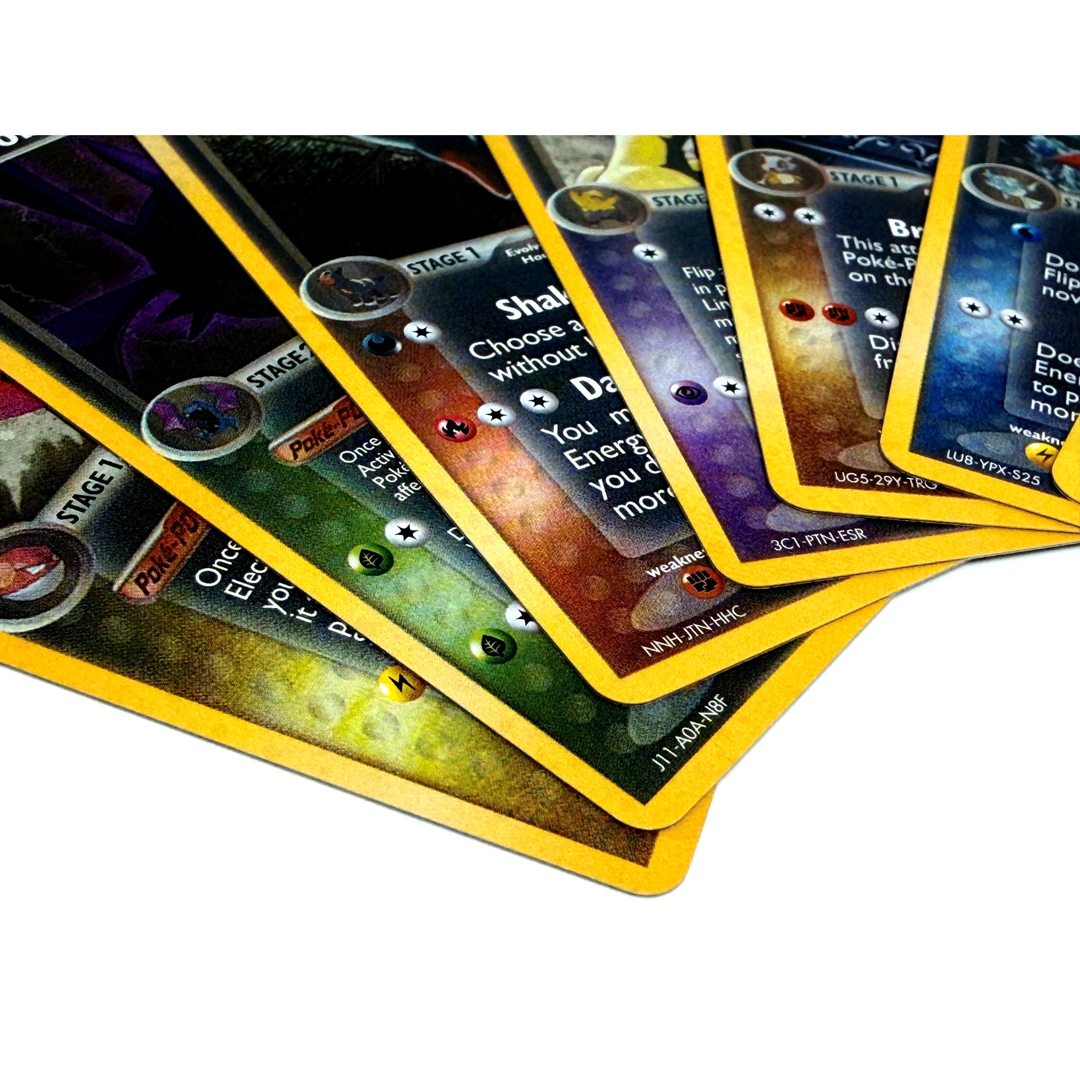 9PCS Pokemon Dark Proxy Cards  - Vintage Pokemon Collectible reseña y precio