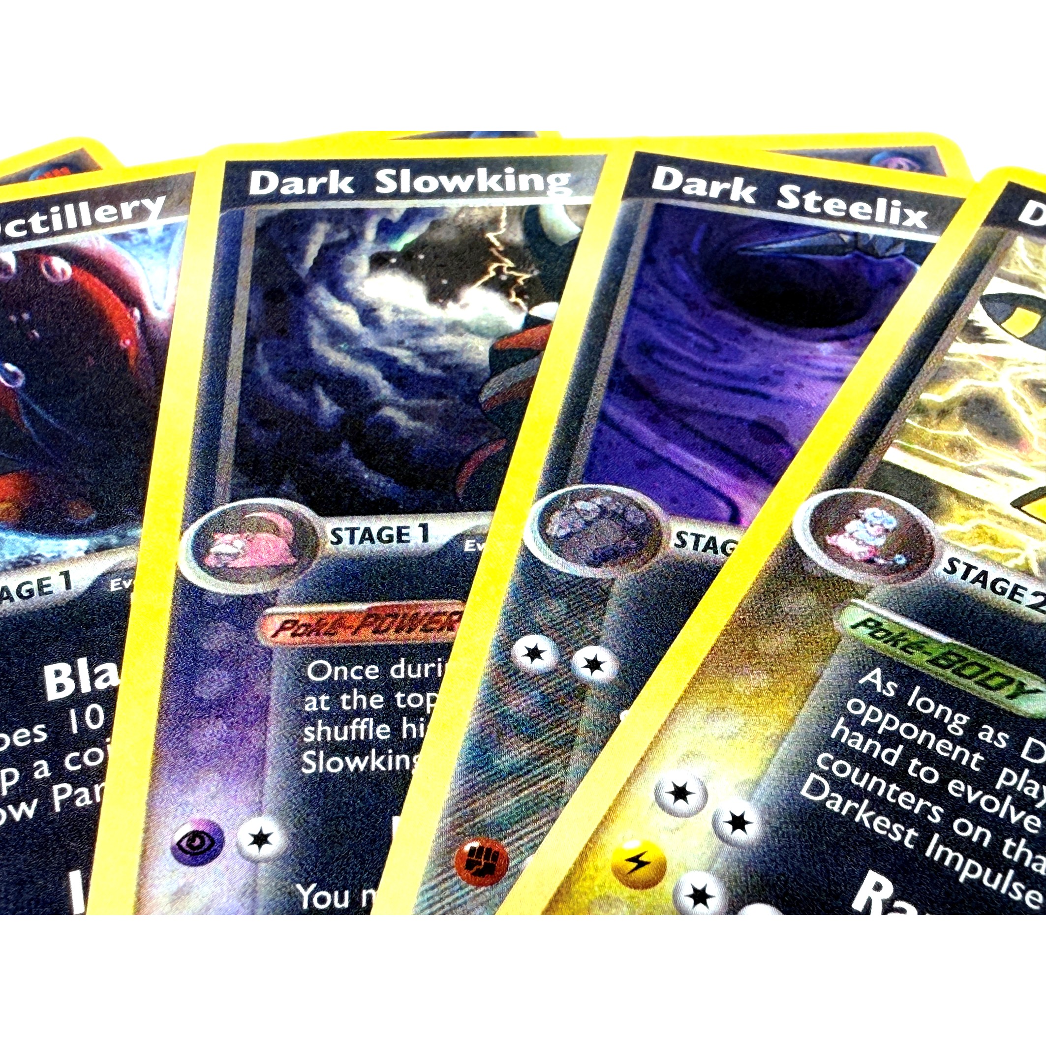 9PCS Pokemon Dark Proxy Cards  - Vintage Pokemon Collectible reseña y precio