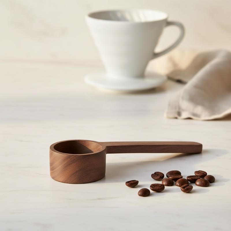 Wooden Coffee Measuring Spoon  - Vintage Collectible Spoons reseña y precio