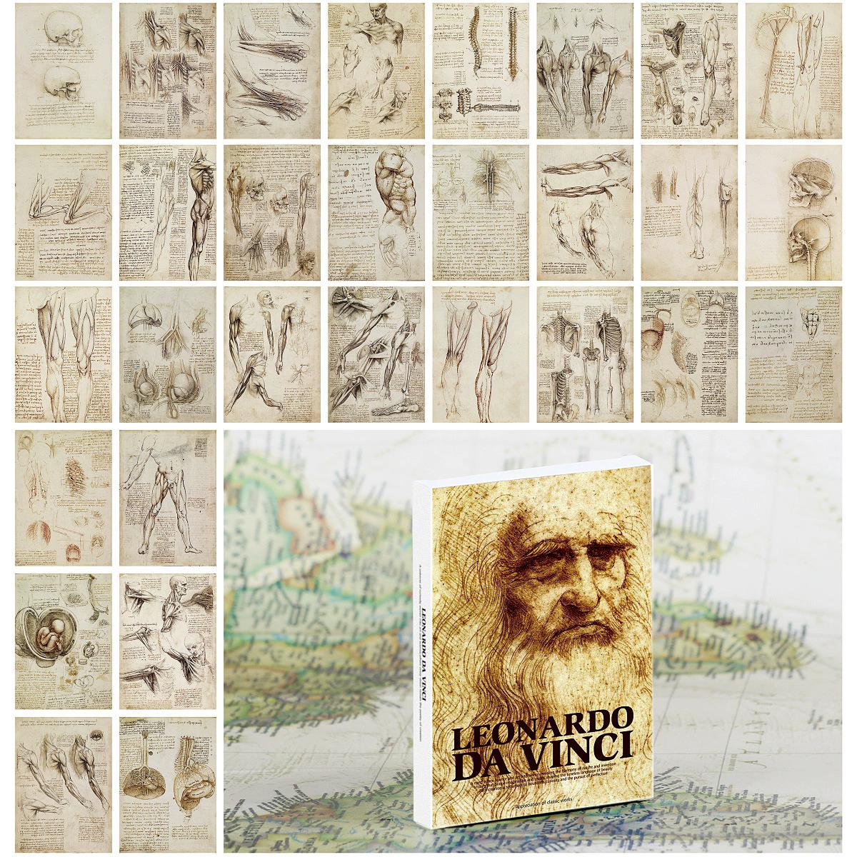 30PCS Classic Leonardo da Vinc - Collectible Vintage Greeting Cards reseña y precio