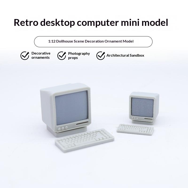 Miniature Desktop Computer Mod - Vintage Collectible And Vintage Dolls reseña y precio