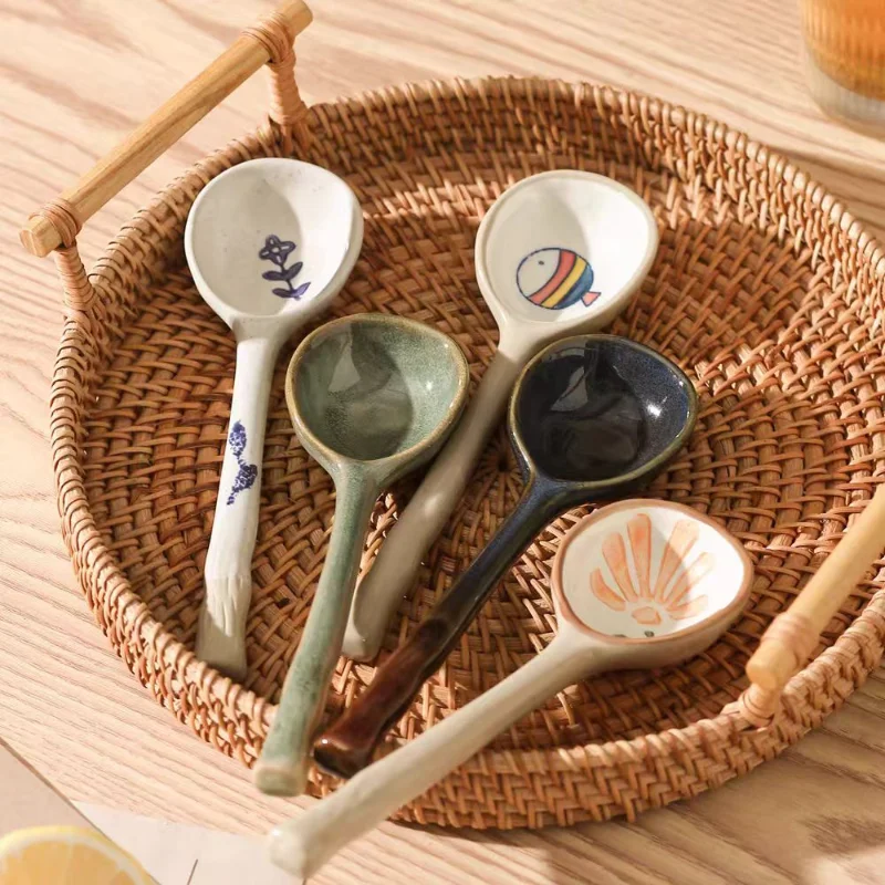 Hand-Painted Ceramic Spoons Co - Vintage Collectible Spoons reseña y precio