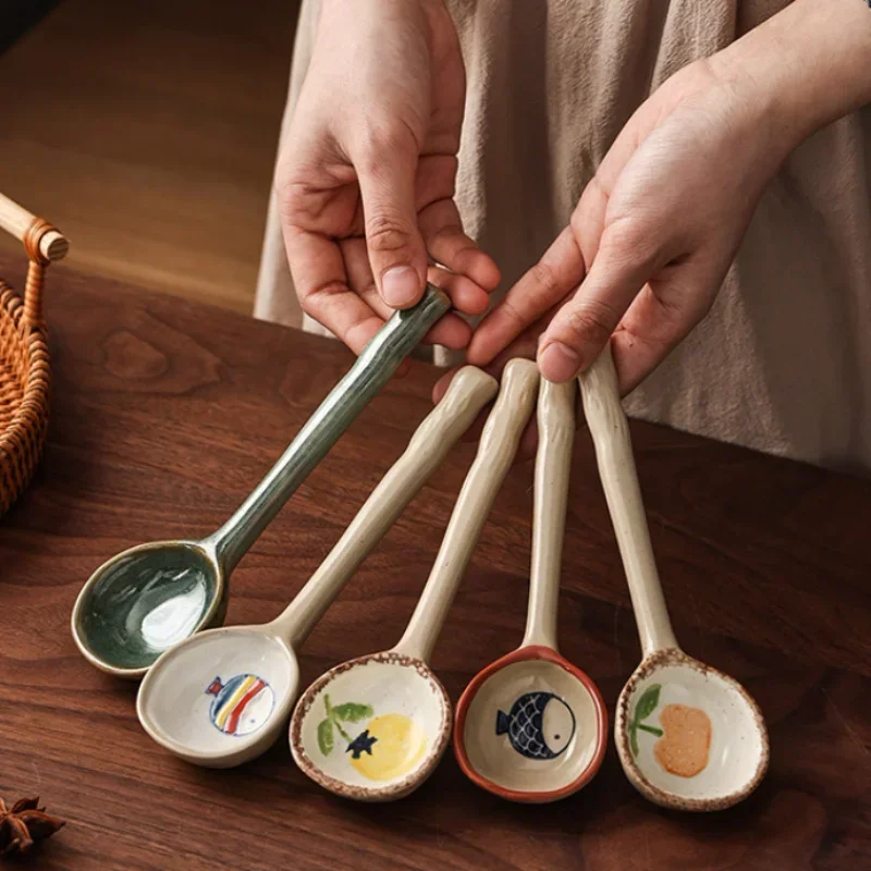Hand-Painted Ceramic Spoons Co - Vintage Collectible Spoons reseña y precio