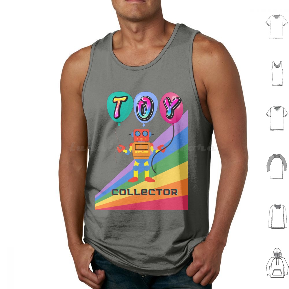 Toy Collector Tank Tops Print  - Vintage Toys Collector reseña y precio