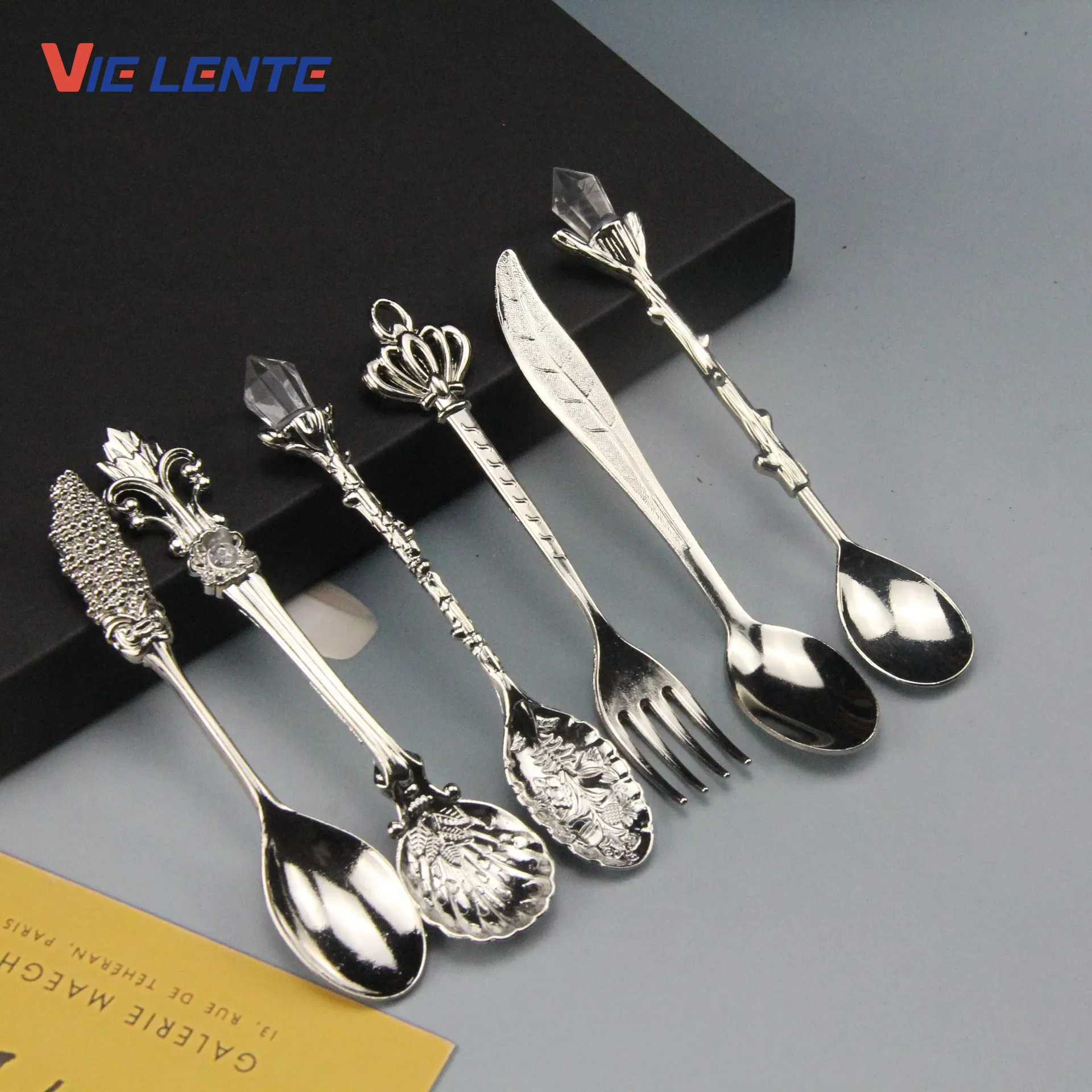 6pcs Set Ice Cream Spoon Jam S - Vintage Collectible Spoons reseña y precio