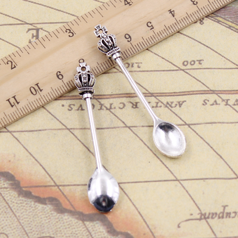 10pcs Charms Kitchen Crown Spo - Vintage Collectible Spoons reseña y precio
