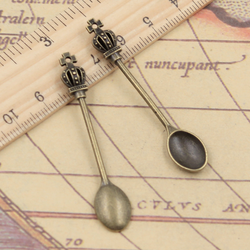 10pcs Charms Kitchen Crown Spo - Vintage Collectible Spoons reseña y precio