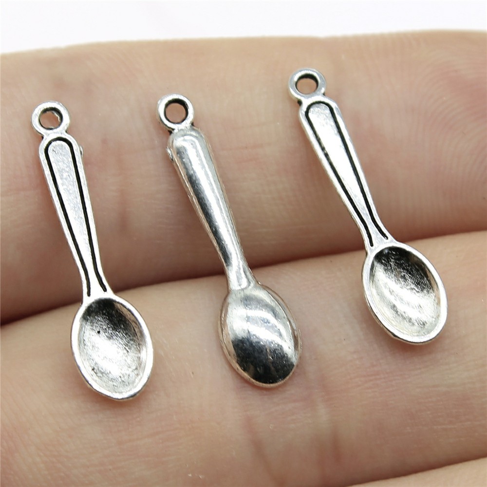 WYSIWYG 40pcs 24x6mm Charms Ki - Vintage Collectible Spoons reseña y precio