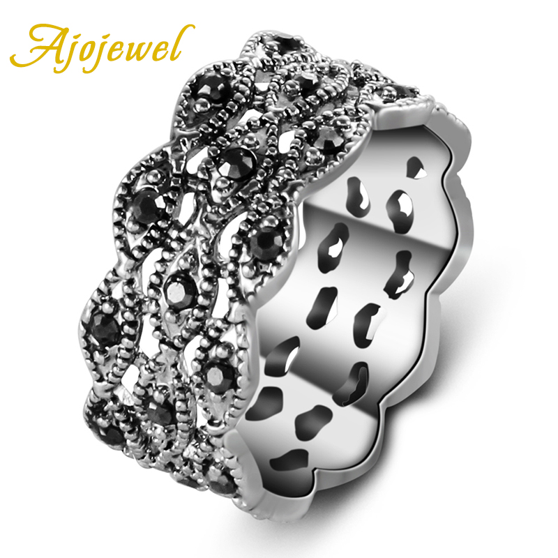 Ajojewel 3 Layer Rhinestone Ri - Vintage Collectible Items reseña y precio