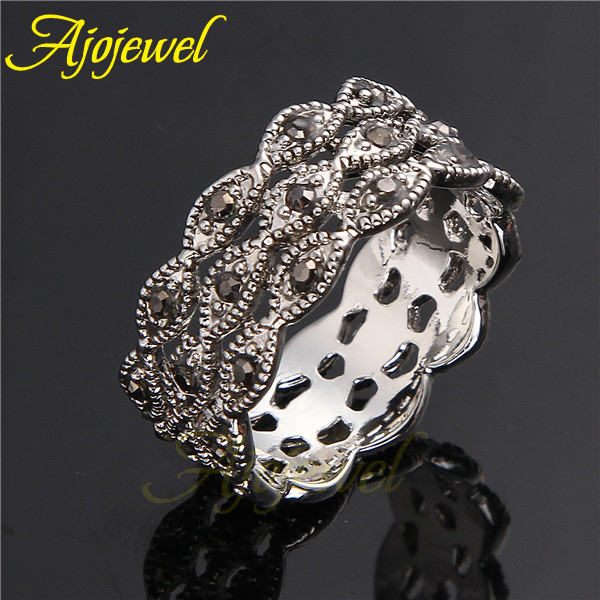 Ajojewel 3 Layer Rhinestone Ri - Vintage Collectible Items reseña y precio