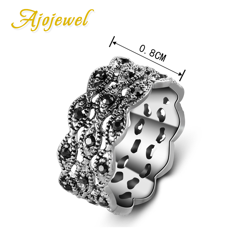 Ajojewel 3 Layer Rhinestone Ri - Vintage Collectible Items reseña y precio