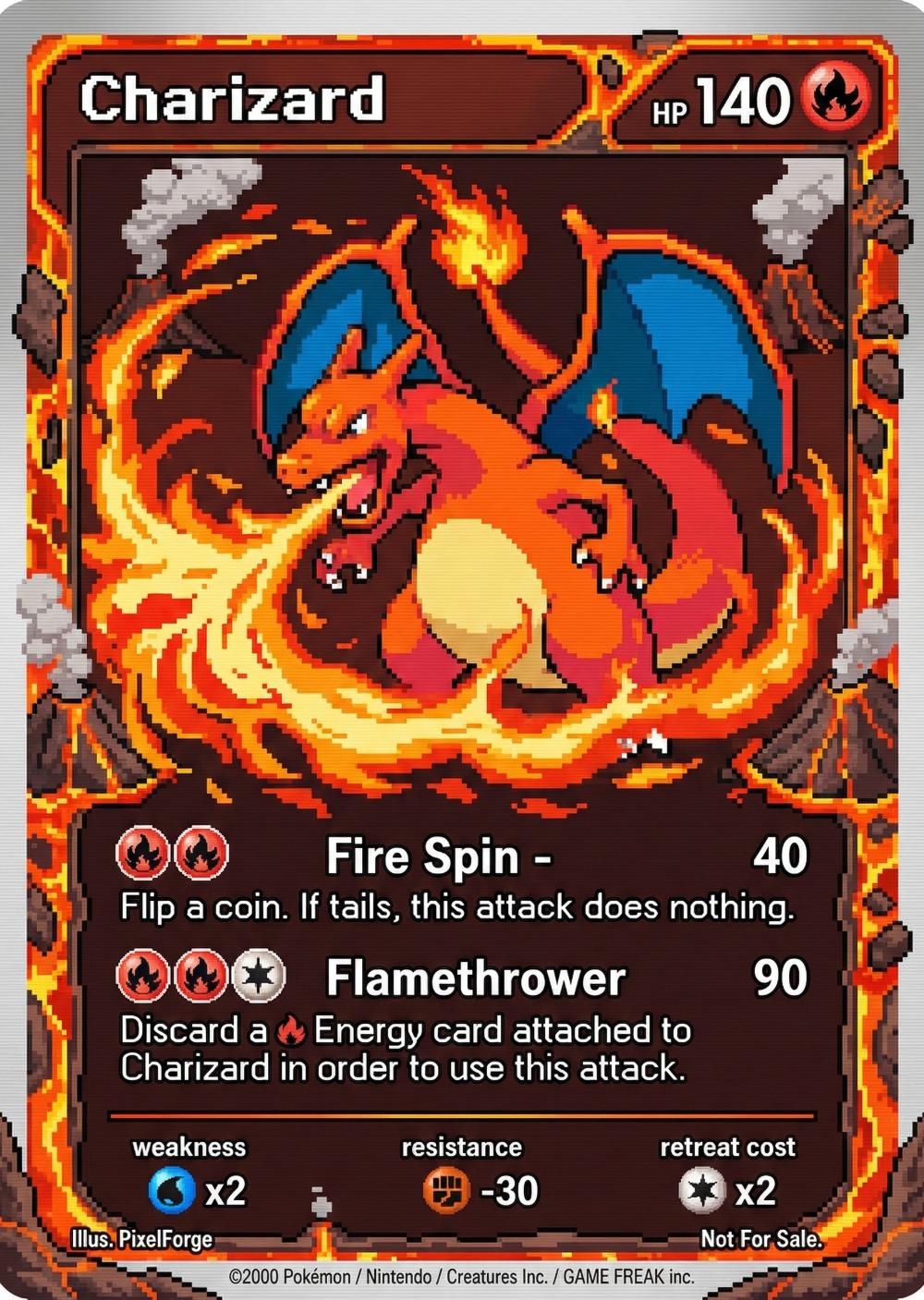 5Pcs Pokemon Cards Charizard G - Vintage Pokemon Collectible reseña y precio