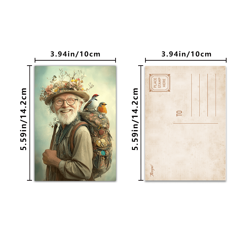 32pcs, vintage cute grandpa, p - Collectible Vintage Greeting Cards reseña y precio