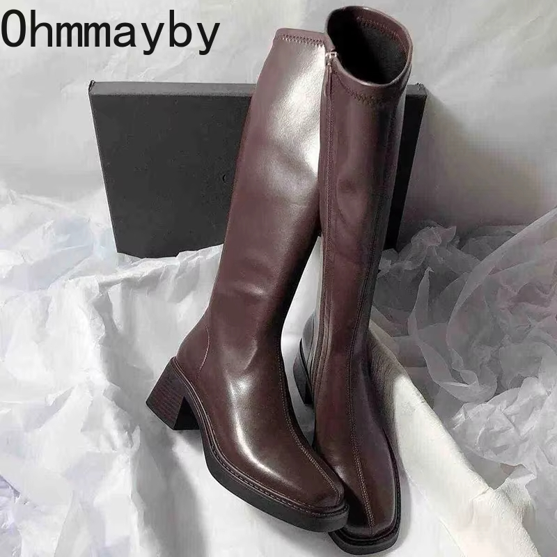 Vintage Thick Heel Women Knee  - Vintage Zipper reseña y precio