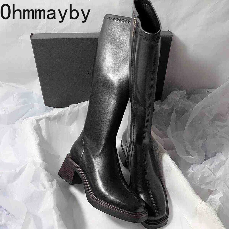 Vintage Thick Heel Women Knee  - Vintage Zipper reseña y precio