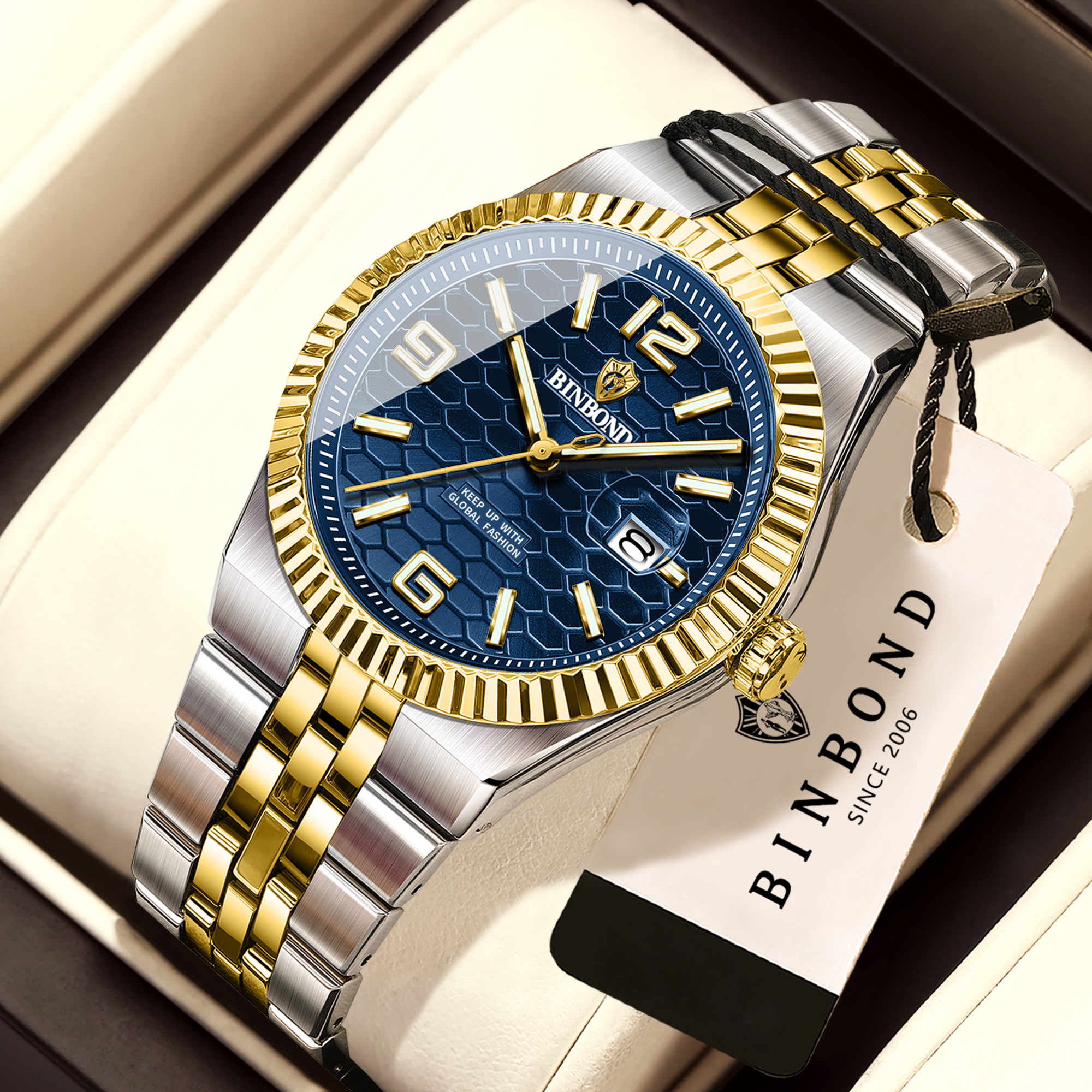 BINBOND Orginal Brand Quartz W - Vintage Collectible Watches reseña y precio
