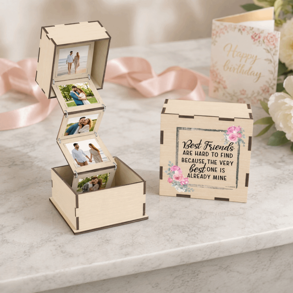 Creative Folding Wooden Photo  - Collectible Vintage Photos reseña y precio