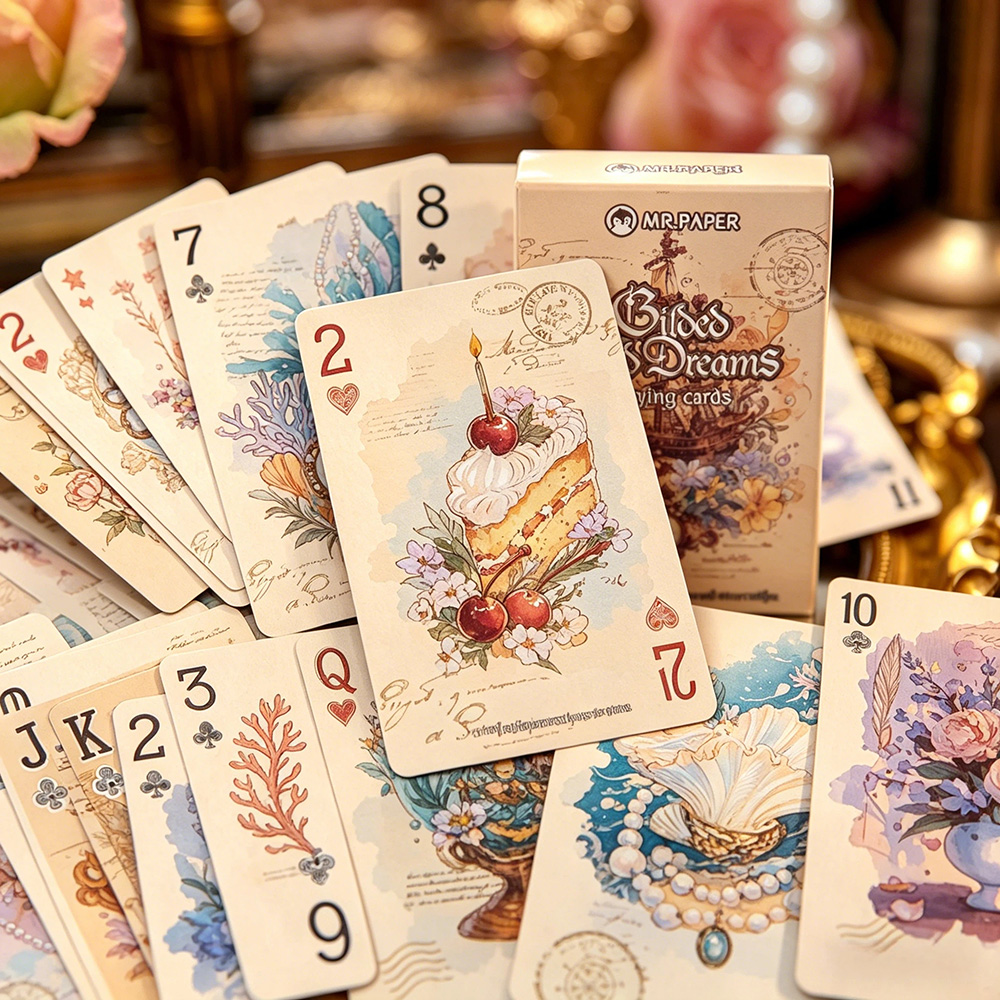 55pcs Vintage Aesthetic Playin - Vintage Collectible Playing Cards reseña y precio