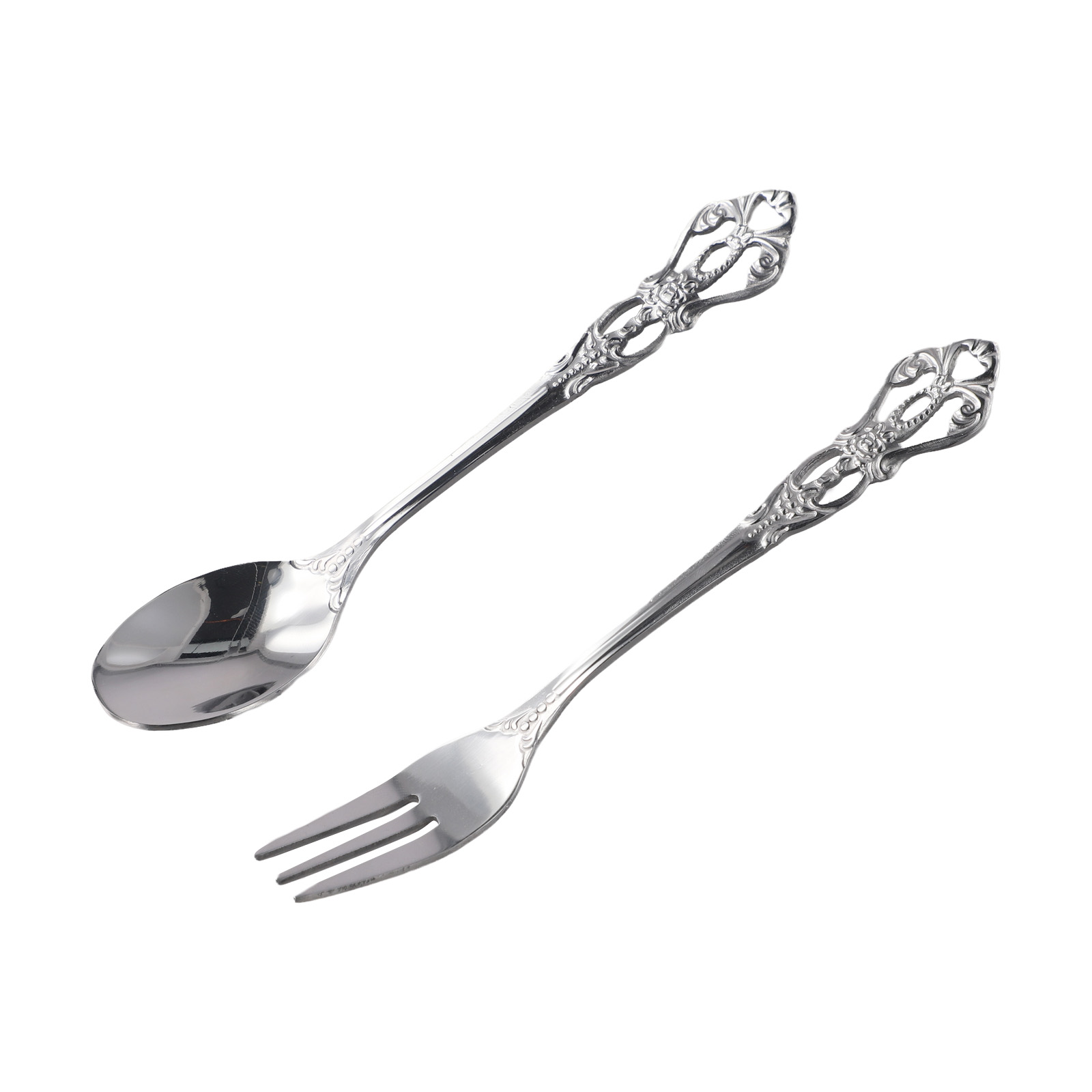 1 Pair Vintage Gold Spoon Fork - Vintage Collectible Spoons reseña y precio