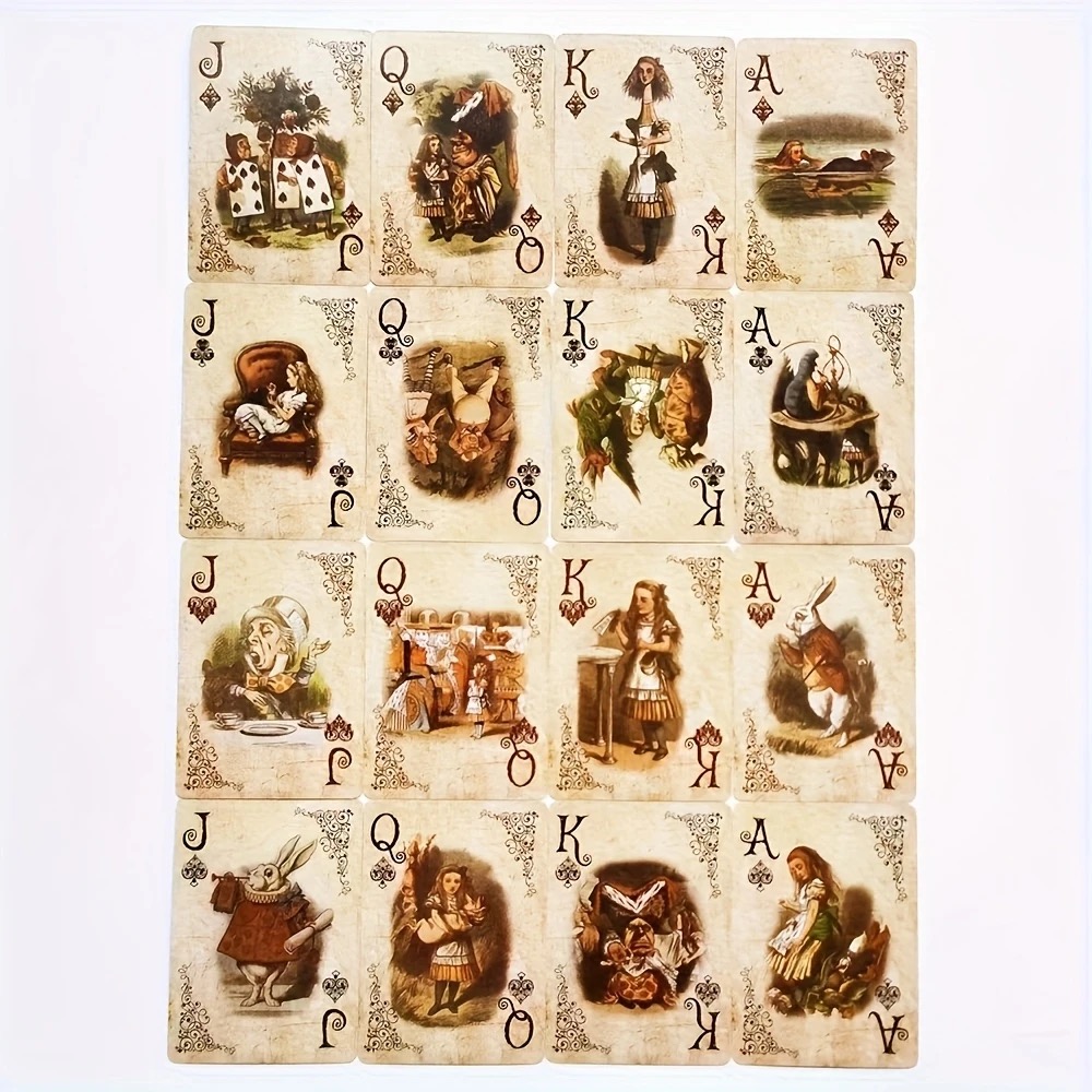1Set/2Set Alice Vintage Paper  - Vintage Collectible Playing Cards reseña y precio