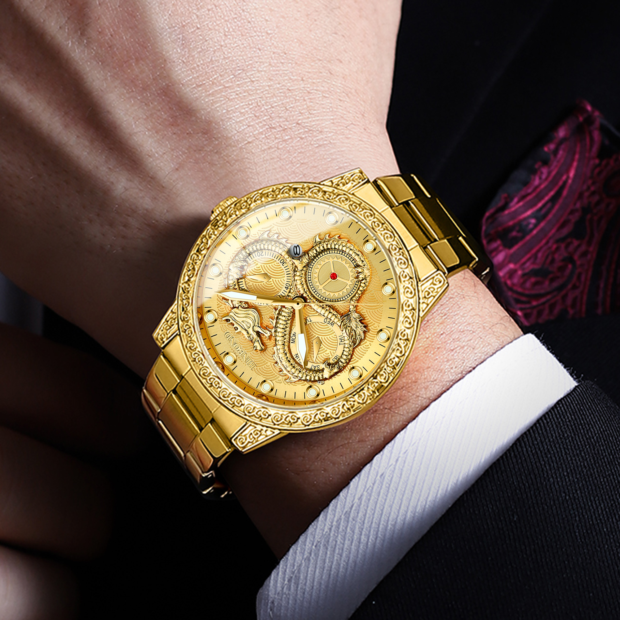 BINBOND Dragon Vintage Luxury  - Vintage Collectible Watches reseña y precio