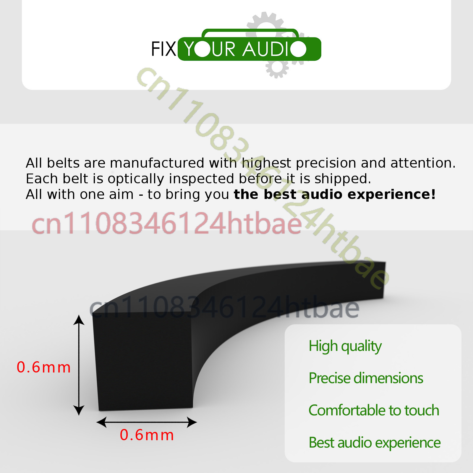 Replacement Rubber Drive Belt  - Cassette Walkman Belt reseña y precio