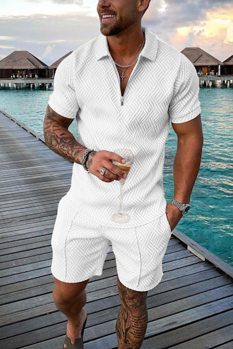 Vintage Men's Summer Casual Po - Vintage Zipper reseña y precio