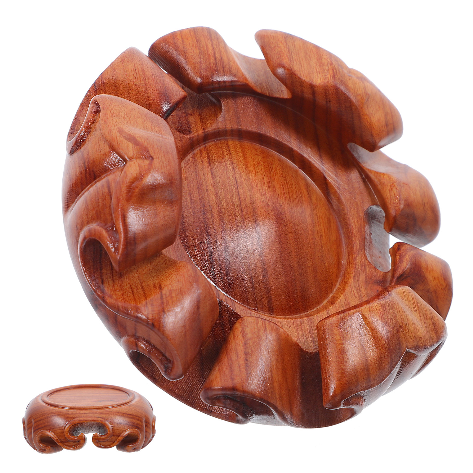 Vintage Carved Wooden Round Di - Collectible Vintage Lamps reseña y precio