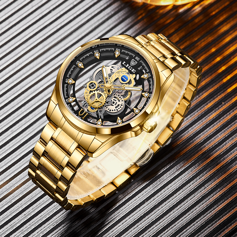 2026 LIGE Men Watch Skeleton A - Vintage Collectible Watches reseña y precio
