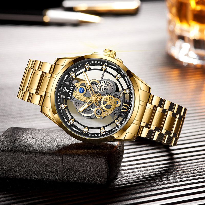 2026 LIGE Men Watch Skeleton A - Vintage Collectible Watches reseña y precio