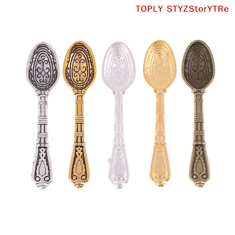 10Pcs/Set 1:12 Dollhouse Minia - Vintage Collectible Spoons reseña y precio