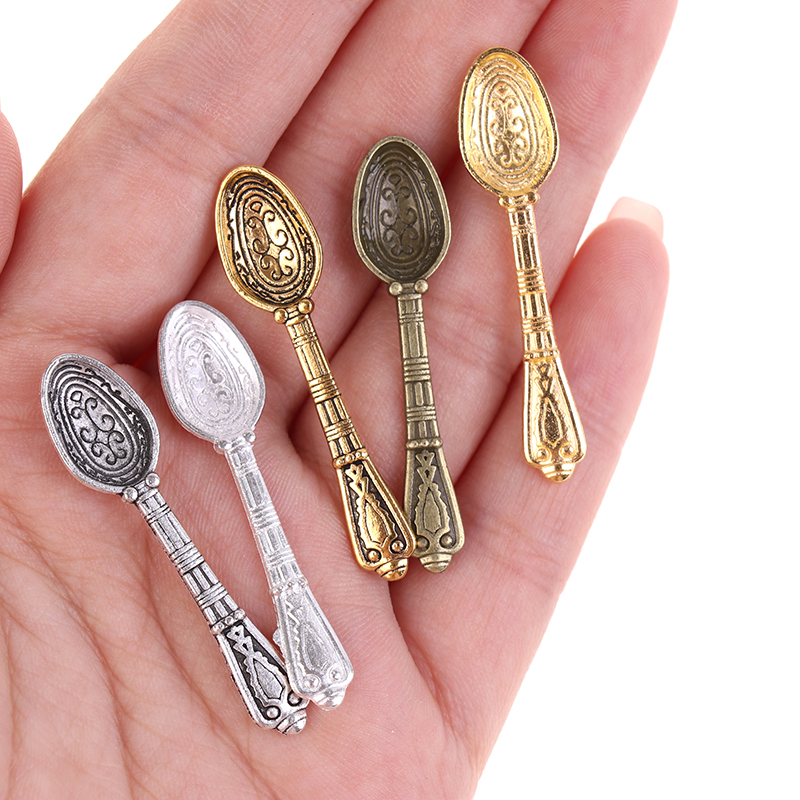 10Pcs/Set 1:12 Dollhouse Minia - Vintage Collectible Spoons reseña y precio