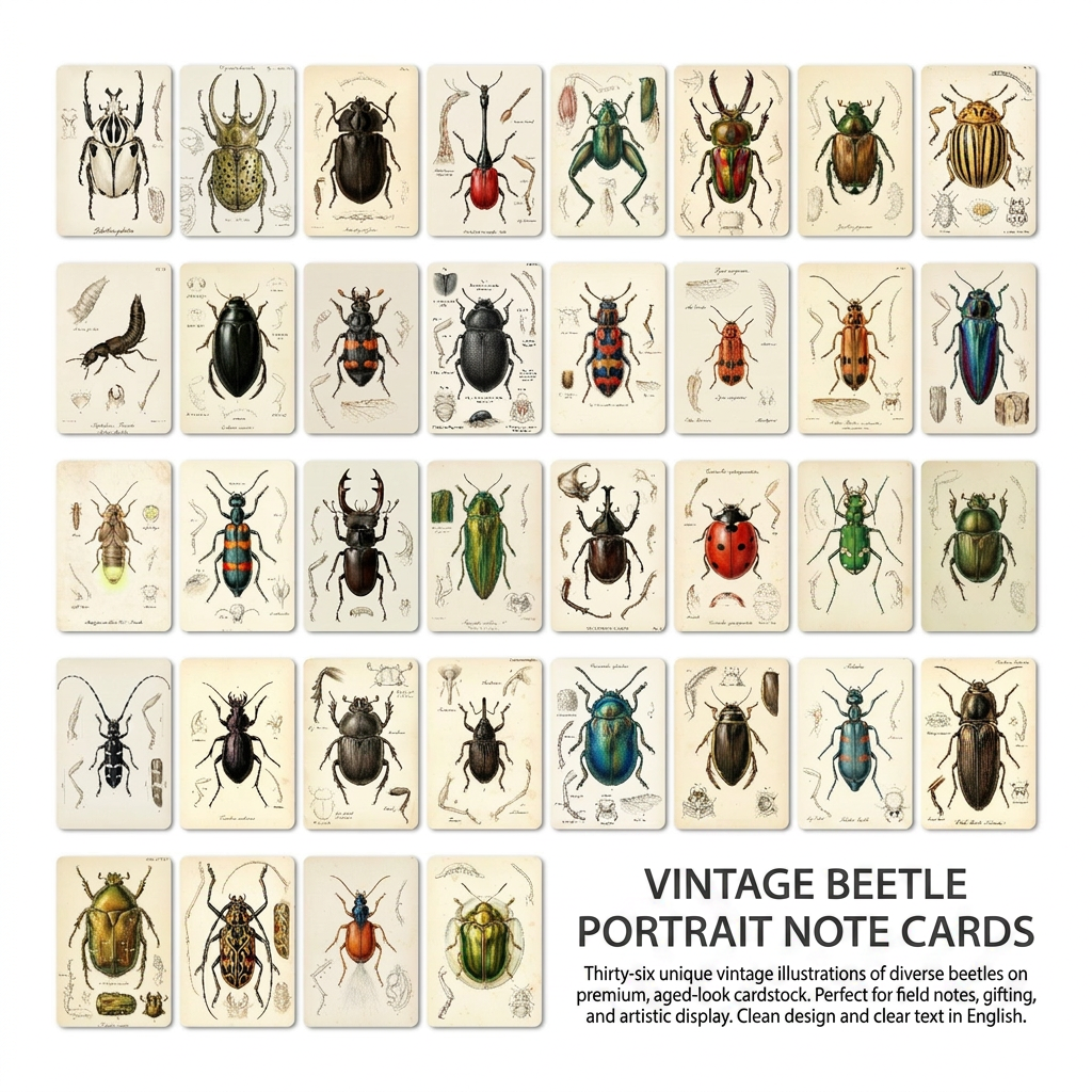 Postcard Set Retro Classic Bee - Collectible Vintage Greeting Cards reseña y precio