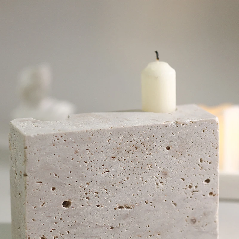 2 Holes Marble Taper Candle Ho - Collectible Vintage Matches reseña y precio