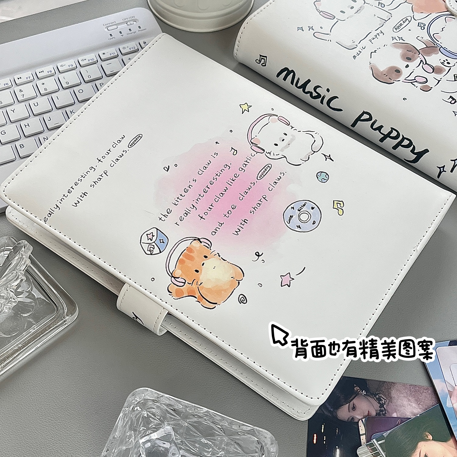 Cute Music Cat A5 Photo Album, - Polaroid Photo Album reseña y precio